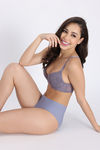 Zivame Padded Non Wired Medium Coverage Tshirt Bra - Dark Grey — thumbnail 5